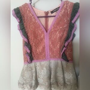 Sugarlips Pink Lace Top